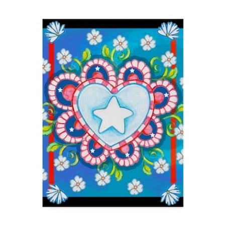 Valarie Wade 'Patriotic Heart' Canvas Art,24x32